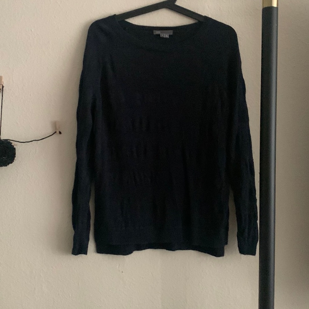 SOLD - Vince. | linen striped sweater